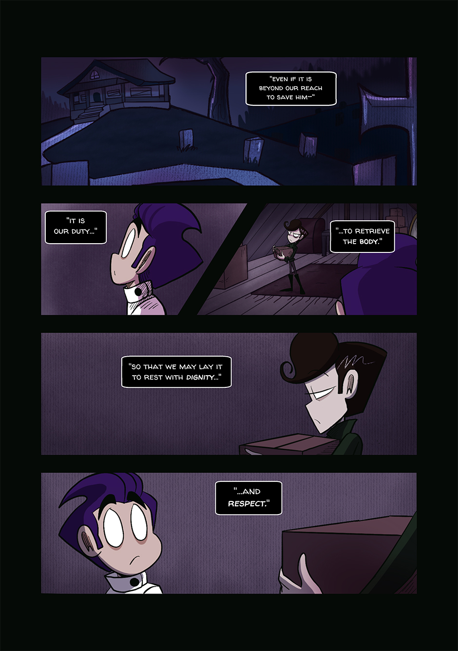 on to the purple pages