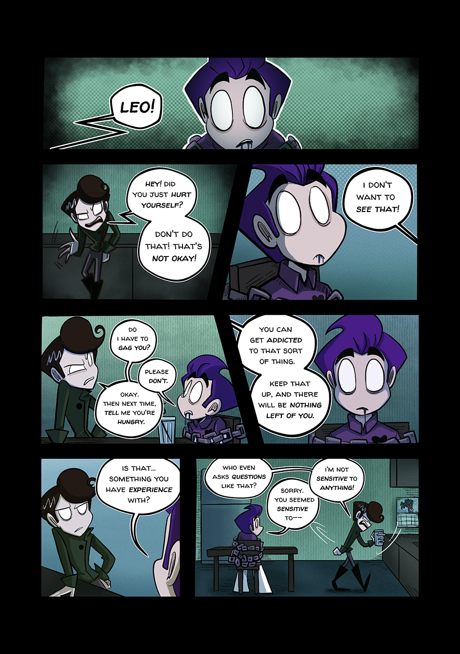 Victor's maternal instincts kicking in.