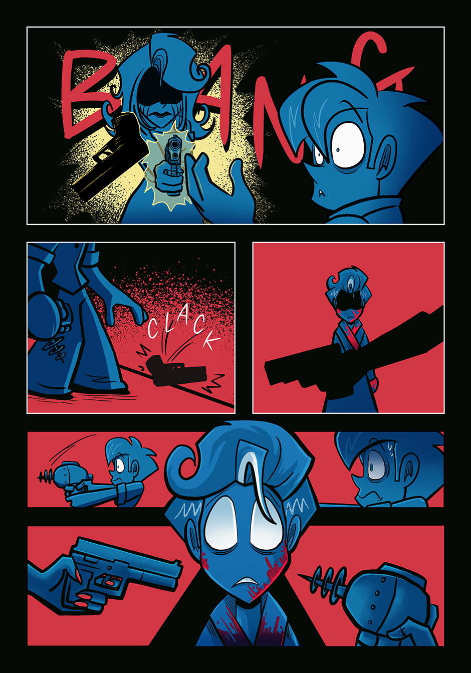 I had to do the hard, hard work of reading comics to figure out how to pull this page together.
